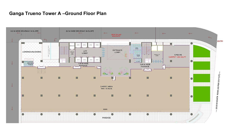 Ganga-Trueno-Ground-Floor-Plan-Tower-A